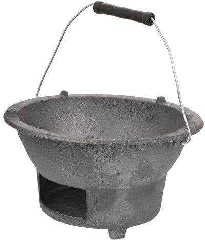 Didiseaon Portable Cast Iron BBQ Grill Outdoor Barbecue Stove for Camping and Picnics Lightweight and Compact BBQ Tool for Easy Carrying and Storage