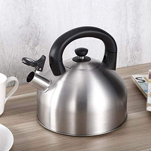 Kettle 304 Stainless Steel Whistle Hot Water Bottle 4L Liters Japanese Style Teapot Induction Cooker Gas Stove Home Camping (5L)