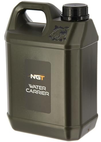NGT 2.5L Water Container Durable Portable Water Carrier with Easy-Pour Spout & Sturdy Handle for Fishing, Camping, Hiking, Outdoor Adventures, Picnics & Emergency Water Storage BPA-Free