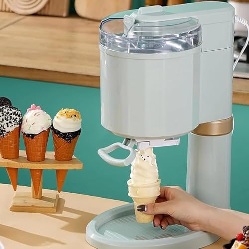 Mini-Softeismaschine, 1 L, Automatische Mini-Softeismaschine, DIY-Zubereiter For Fruchtcreme Und Desserts, Gesund, Einfache Bedienung Mit Nur Einem Tastendruck, Kompakte Haushalts-Eismaschine