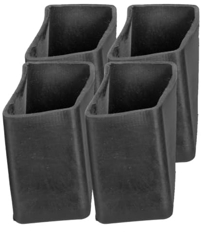 Toddmomy 4 Pièces Patins D Escabeau Antidérapants Protecteurs De Pieds D Échelle En Caoutchouc Couvre Pieds D Échelle Pour Sols Carrelage Et Tapis 4.00X3.50X2.50 Cm