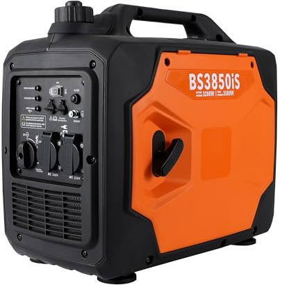 Notstromaggregat Benzin 3500W Inverter Stromerzeuger Stromgenerator Stromaggregat Generator 4-Takt 5,5 L leicht Digitaler Eco