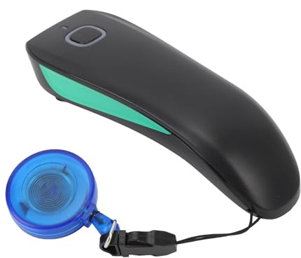EMUKOEP 1D-Barcode-Scanner, Mini Wireless Portable Handheld USB BT 2.4G 3-in-1-Barcode-Leser, mit Unterstützung Mehrerer Sprachen, für Supermärkte, Apotheken, Einzelhandelsgeschäfte