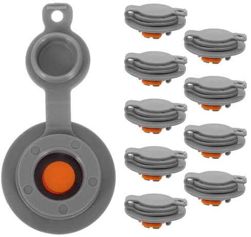 HOLIDYOYO 10pcs Air Valve Replacement for Inflatables TPU Seal Plug One-Way Check Valve for Inflatable Neck Rest Cushions Loungers Air Pillows Repair Plugs (12mm)