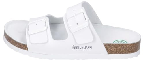 Dr. Brinkmann Bonillo Mules, White, 11.5 UK