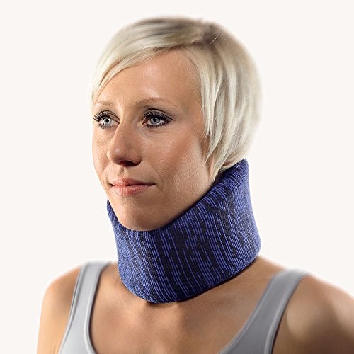 Bort Cervicalstütze Eco anat. geformt blau/schwarz 9cm Gr.2, Bandagen