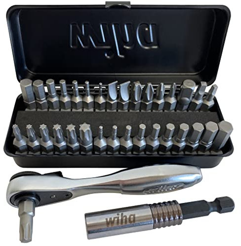 Wiha 74996 1/4 Revs Ratchet and Bit Set, 35-Piece by Wiha