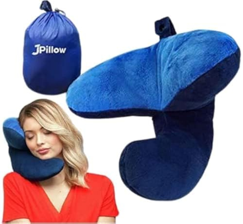 J Pillow Reisekissen - Gewinner der Britischen Erfindung des Jahres (Dunkelblau)
