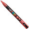 POSCA Lot de 6 Marqueurs PC3ML Pte conique fine en plastique Rouge Pailleté
