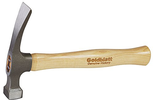 Goldblatt - G06993 GOLDBLATT Brick Hammer, 20 Oz Bricklayers Masonry Hammer, 12-Inch Hickory Wood Handle
