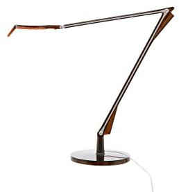 Kartell Aledin TEC, Tischleuchte, Mit Dimmer, Bernstein