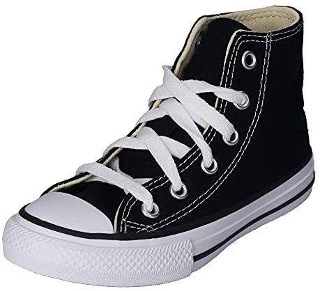 Converse Femme Youths Chuck Taylor All Star Hi Shoes, Noir, 31 EU