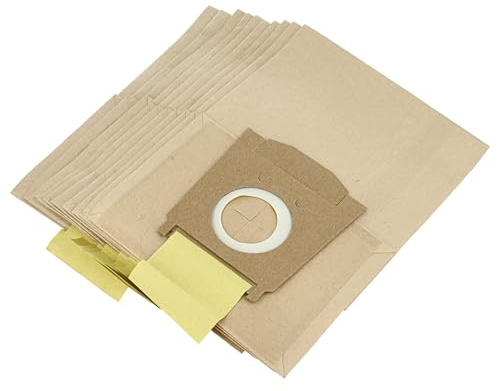 vhbw 10x Staubsaugerbeutel Ersatz für Adix SI106 | SI170 für Staubsauger - Papier, 30cm x 21cm Sandfarben