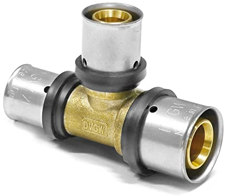 Press-T-Stück reduziert Größe 26 x 3-20 x 2-16 x 2 mm