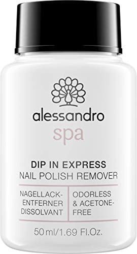 Alessandro Spa Dip In Express - Solvente per unghie, inodore e senza acetone, 50 ml, confezione da 1