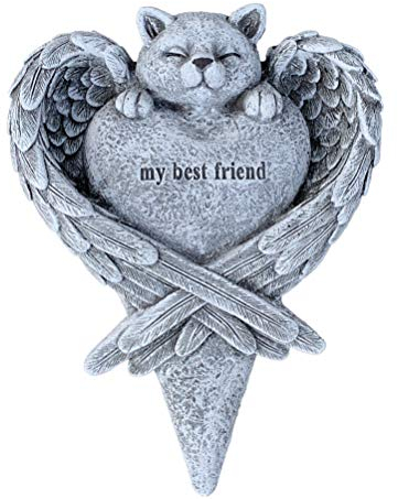 Grabstein Katze Grabschmuck My Best Friend wetterfest frostfest Steinguss