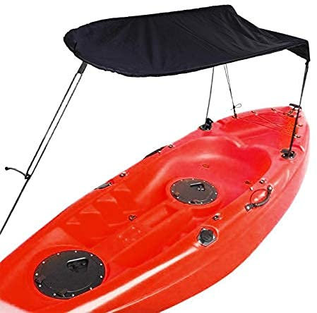 MOOCY Toldo para kayak, toldo impermeable para una sola persona, toldo de kayak, toldo universal con bolsa de almacenamiento para pesca al aire libre (negro)