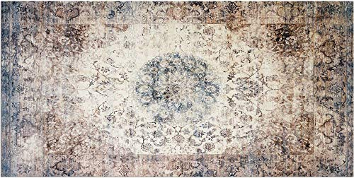 matches21 HOME & HOBBY Teppich Läufer Vintage Ornamente beige als Küchenteppich - Rutschfester Küchenläufer in 60x120 cm als Flur Brücke - Waschbarer Teppichläufer für Küche, Schlafzimmer, Wohnzimmer