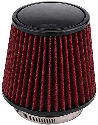 Rundkegel Luftfilter, universelle Fahrzeugmodifikation Hochstrom Einlasslufteinlass Rundkegel Luftfilterreiniger(100mm)