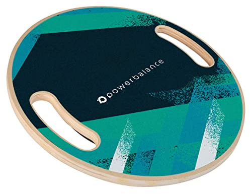 RPM Power Balance Wobble Board – Massivholz-Balance-Board für Konzentriertes Kerntraining, Bein- und Oberkörperstärkung - (Wackelbrett - Paintstorm)