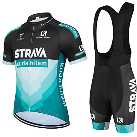 Ropa de ciclismo Maillot Ciclismo Hombre completo camiseta + pantalones cortos 5D Gel Acolchado - Mod.01v M