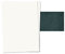 25er Set PRESENTOU Briefpapier beidseitig bedruckt 150 Gramm Papier | Motivpapier Urkundenpapier Urkunde Speisekarte Liebesbrief (Altweiß & Petrol, 25 + 25 Bögen + Umschläge)