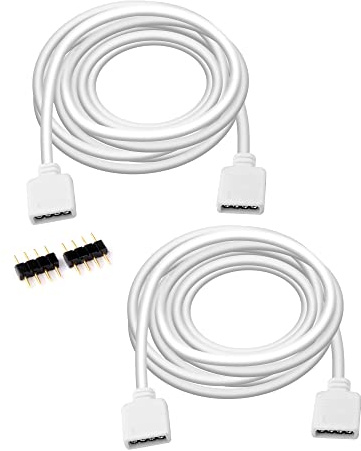S SIENOC 2 pezzi prolunga striscia LED 4 poli, prolunga RGB per 3528 5050 2835