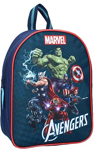 Avengers Marvel Kinder Rucksack, Blau, 29x22x9 cm