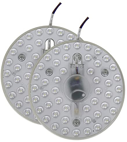 LED ATOMANT Pack 2x Disco Plafon LED imantado para convertir en Downlight LED 24W, (Blanco Frio 6500K), 2160 Lumenes