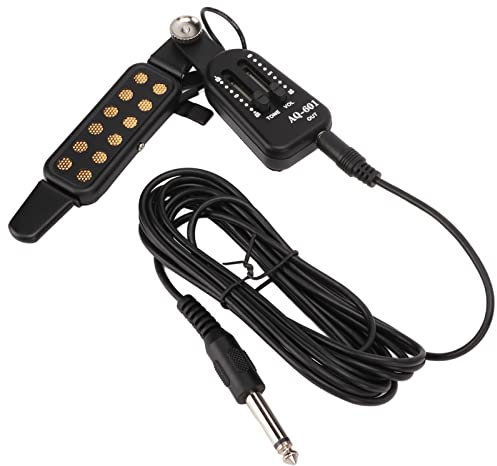 Micrófono de guitarra clásica, fácil instalación, grabación de canciones, uso a largo plazo ABS + componentes electrónicos Micro de guitarra para jugar