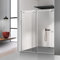 Glissando INOX, Porte de douche coulissante, dimensions : 180 x 205 cm à partir de (140/150/160/170/180 x 205 cm), paroi de douche coulissante en verre transparent, (180 x 205 cm, gauche)