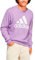 adidas Uomo Essentials French Terry Big Logo Sweatshirt, violet fusion, L