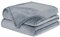 BARBONS Kuscheldecke – weiche Fleecedecke, als Tagesdecke oder Bettdecke, Wohndecke oder Sofa Überwurfdecke, Kuscheldecke flauschig, Outdoor Decke (150x200 cm - Grau)