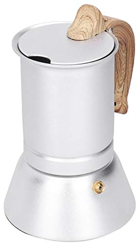 Caffettiera da 150ml Caffettiera, Moka Pot 3 Tazze da Caffè Espresso, Caffettiera da Piano Cottura Caffettiera a Induzione Bollitore Per Caffè Espresso