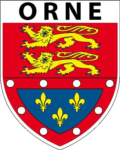 1 großer Aufkleber, 9 x 8 cm – Motiv Saint Martin Departement 61 – Aufkleber Orne