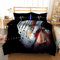 Wikinger-Krieger Bettwäsche 135x200cm Vikings Ragnar Warrior King Kinder Bettbezug Set 3 Teilig Microfaser 3D Motiv Luxus Modern Bettdeckenbezug Mit Reißverschluss und 2 Kissenbezüge 80x80cm