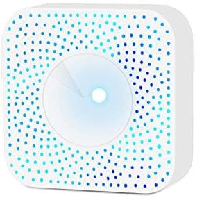 JINGFENG Tuya WiFi Intelligent Air Quality Monitor 6-in-1 Air Housekeeper PM2.5/Formaldehyde/VOC/2/Temperature/Humidity Detector Compatible with Alexa Google Home for Home Office
