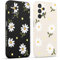 Pnakqil 2 Pièces Coque pour Samsung Galaxy A13 4G 6.6,Etui avec Amusante Daisy Latéral Mignon Chrysanthème Aesthetic Dessin Case Souple Silicone Housse Téléphone en Souple Fille Beau Cover