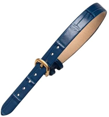 PETBON 10mm-Ersatz für einteiliges Damen-Uhrenarmband aus Rindsleder, erweiterte Version, hautfreundliches Uhrenarmband mit farbiger Bambusmaserung, Länge 220mm