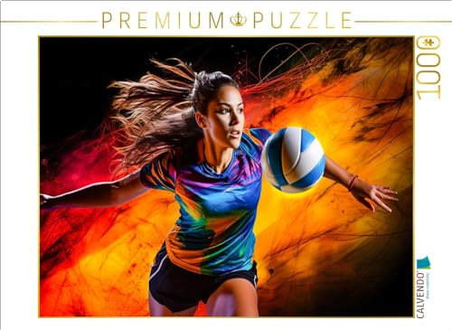 CALVENDO Puzzle EIN Motiv aus dem Kalender Volleyball und Motivation | 1000 Teile Lege-Größe 64 x 48 cm Foto-Puzzle für glückliche Stunden