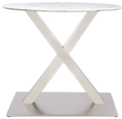 Edelstahl Tischbeine Schreibtische Tischuntergestell X-Form Gestell Industriedesign Einfache Montage Tisch-Beine Metall Rohstahl mit Klarlack Design für Couchtisch, Esstisch, Schreibtisch, Sitzbank