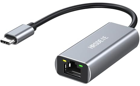 Ethernet Gigabit Adapter, Thunderbolt USB C to RJ45 Network LAN 1Gbps Compatible with MacBook Pro/Air M2 M1 Chromebook XPS