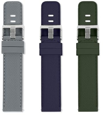 Reflex Active 20mm Interchangeable Smart Watch Grey, Blue & Green Strap Set