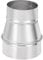 PATIKIL 4 Inch to 3 Inch Round Duct Reducer Increaser Connector, Galvanized Steel Air Duct Adapter Pipe Fitting for Bathroom Kitchen Inline Ventilation Systems, Silver Tone