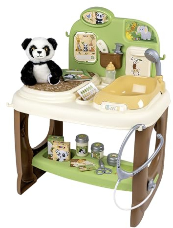 Smoby - Tierarzt Klinik - Spielset für angehende Tierärzte - Mit vielen Zubehörteilen und Funktionen - Inklusive Plüsch-Panda - Ab 3 Jahren