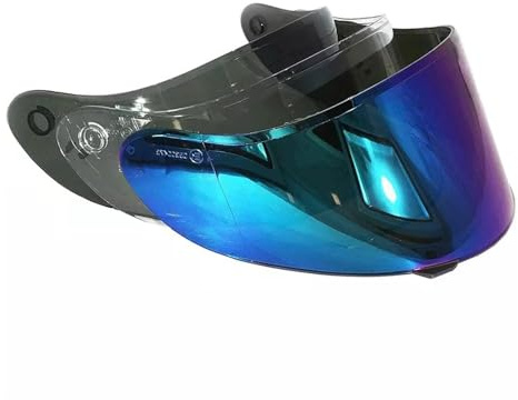 VPR Visor for RS55 Full Face Motorbike Helmets - Clear Smoked Race Iridium Track Anti-Scratch Motorcycle Helmet Visors Only for ECE 22.05 and ECE 22.06 Helmet