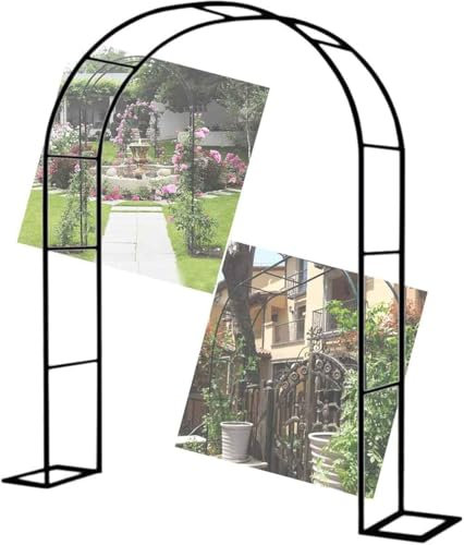 Black Garden Arbor Wedding Arch for Various Climbing Plants Indoor Outdoor Use 180cm Wide x 220cm High 140cm Wide x 230cm High W3M x H2.2M