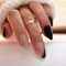 Cosmeria Press On Nails Set, 24 Stück Künstliche Nägel in 12 Größen, Langlebige Nägel Zum Aufkleben Mit Gel-Finish, Ideal Für Natürlichen Look
