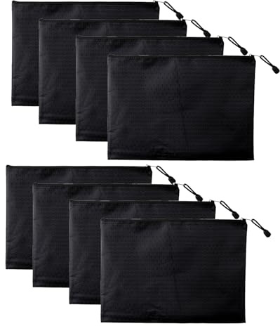 8 Piezas Bolsa Impermeable Documentos Portadocumentos A5 Portamonedas Bolsillo para Billetes Bolsas de Dinero con Cremallera Ideales para Oficina Viajes Almacenamiento Seguro de Efectivo y Objetos