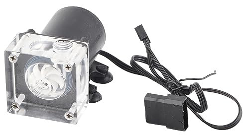 Pompe à eau Mtlavishness 800 L à haut débit G1/4 pour système de refroidissement de processeur d'ordinateur, silencieuse, ultra silencieuse, en acrylique et plastique, longue